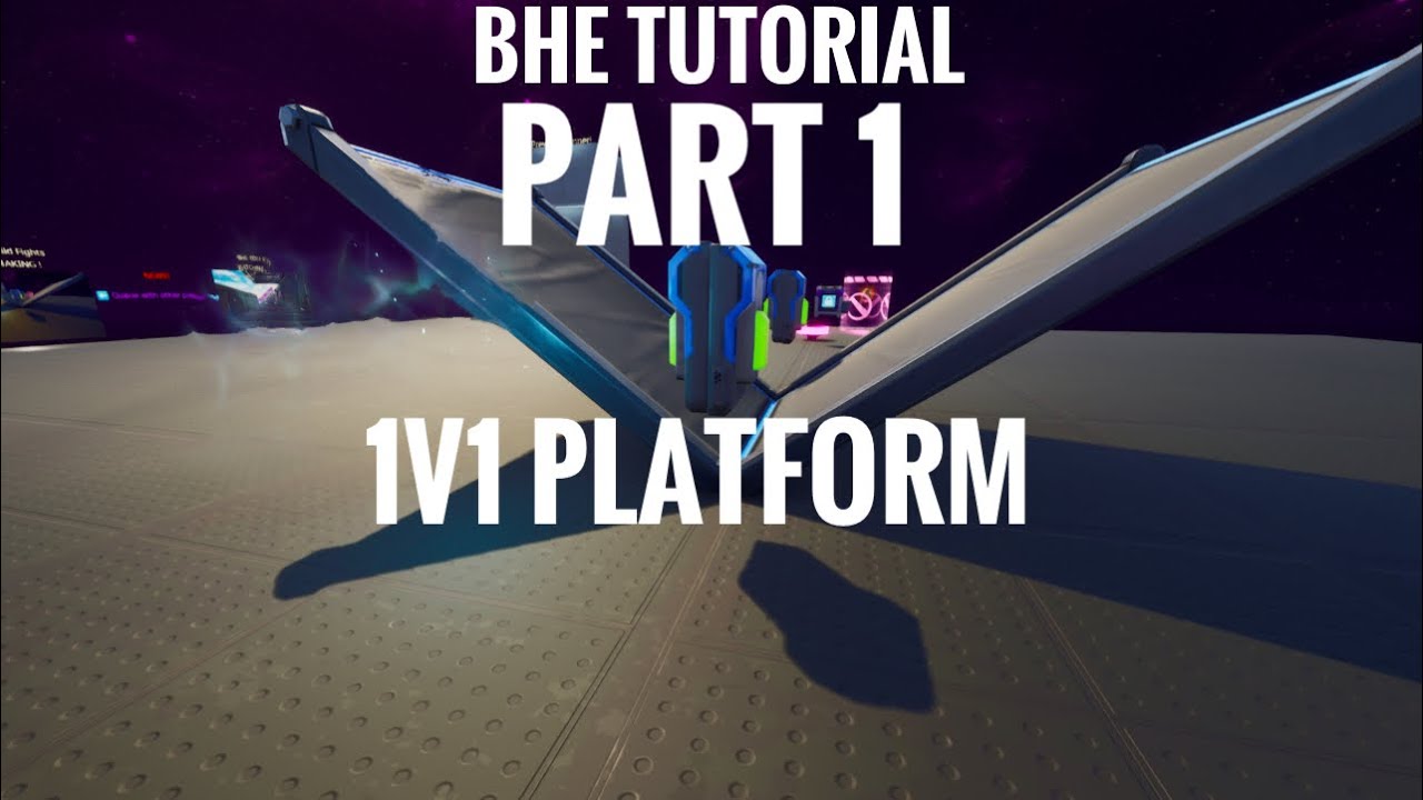Fortnite Tutorial -How to build bhe 1v1 map-Part 1 -The 1v1 platform