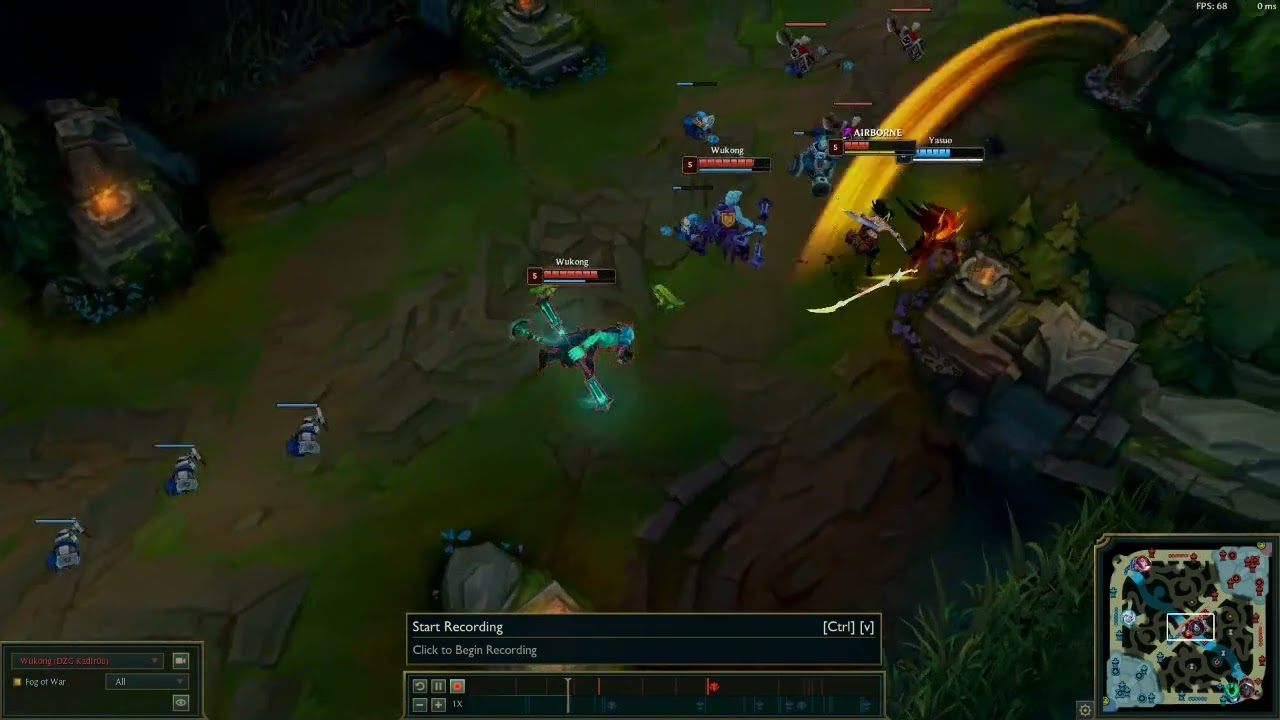 Yasuo sussy 2v1 vs a down syndrome Akali and a loose ape.