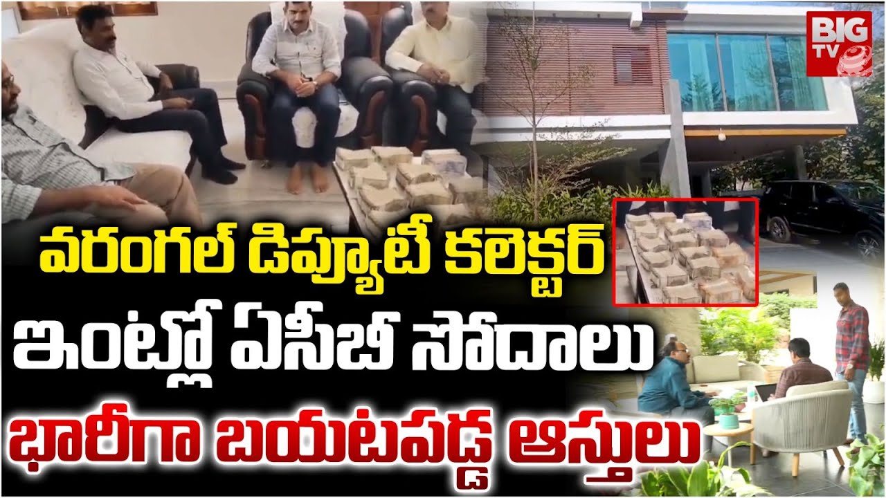 ఏసీబీ సోదాలు భారీగా బయటపడ్డ ఆస్తులు  | ACB Rides on Warangal Deputy Collector Venkat Reddy House