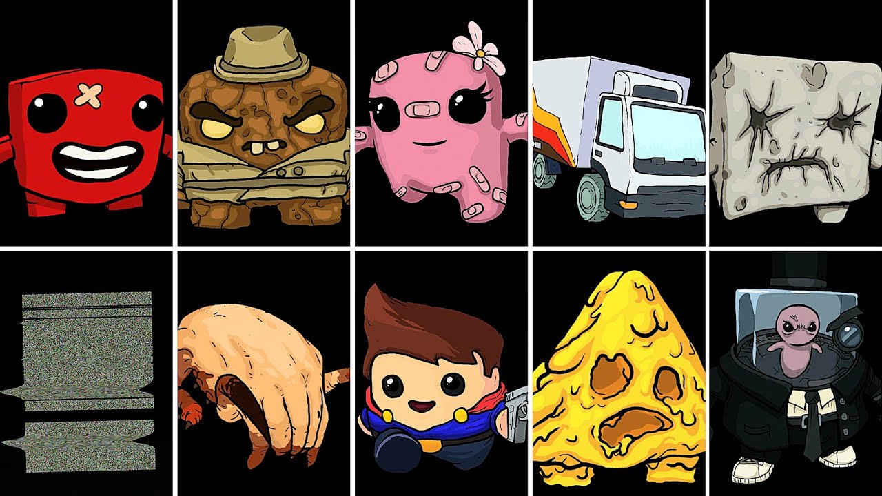 Super Meat Boy 3D - All Characters + Skills Showcase (100%)