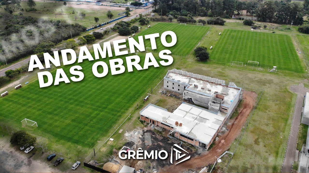 Obras no CFT Presidente Hélio Dourado chegam à 50% de conclusão l GrêmioTV