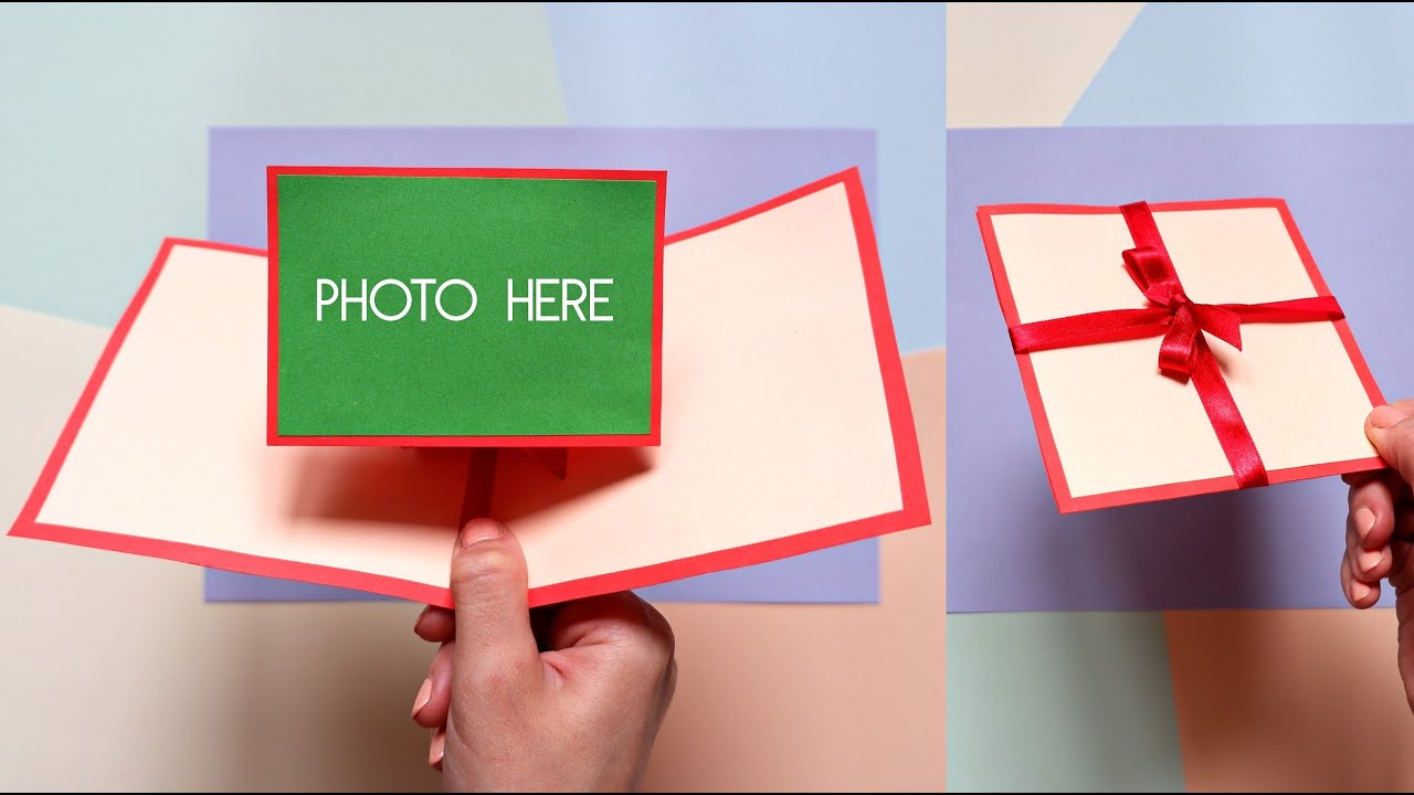 DIY Photo Pop Up Card Tutorial | Easy Paper Crafts