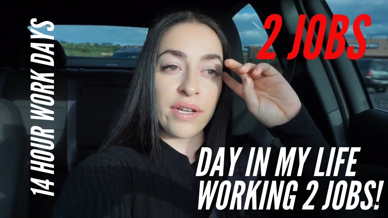 DAY IN MY LIFE WORKING TWO JOBS! 14 hour work days!