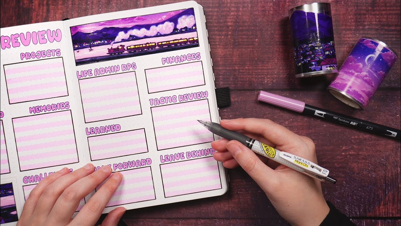 February Bullet Journal Setup 💜