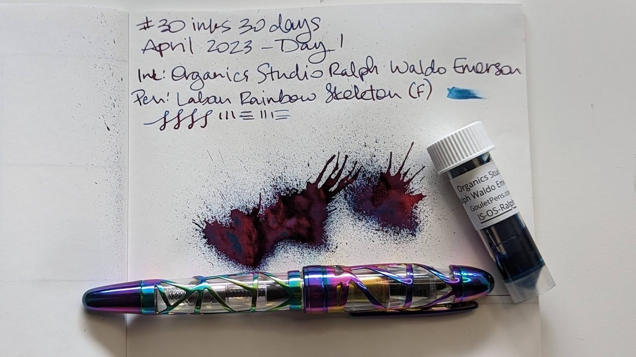 #30inks30days April 2023, Day 1 - Ralph Waldo Emerson