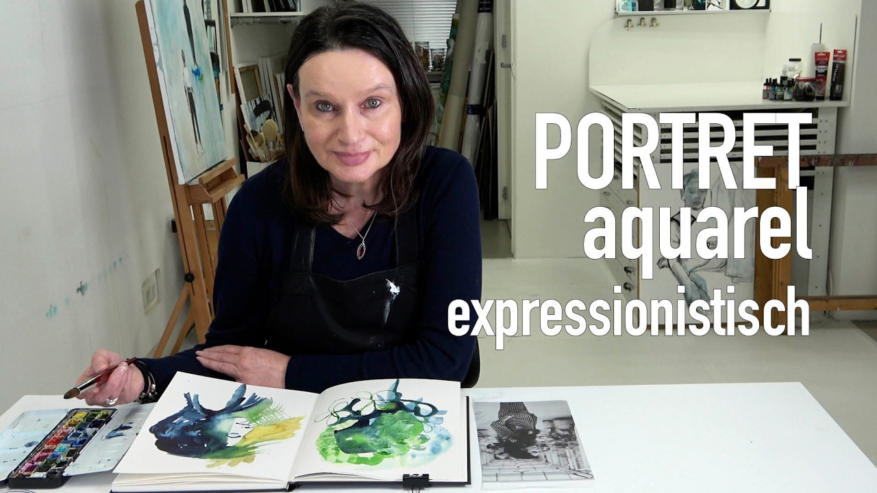 PORTRET in AQUAREL (expressionistisch)| Beika ART