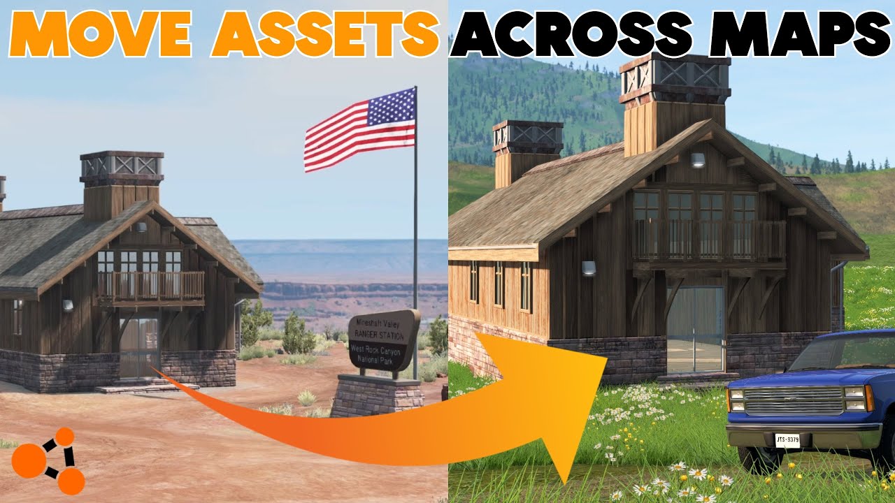 Moving Assets Between Maps in BeamNG.drive