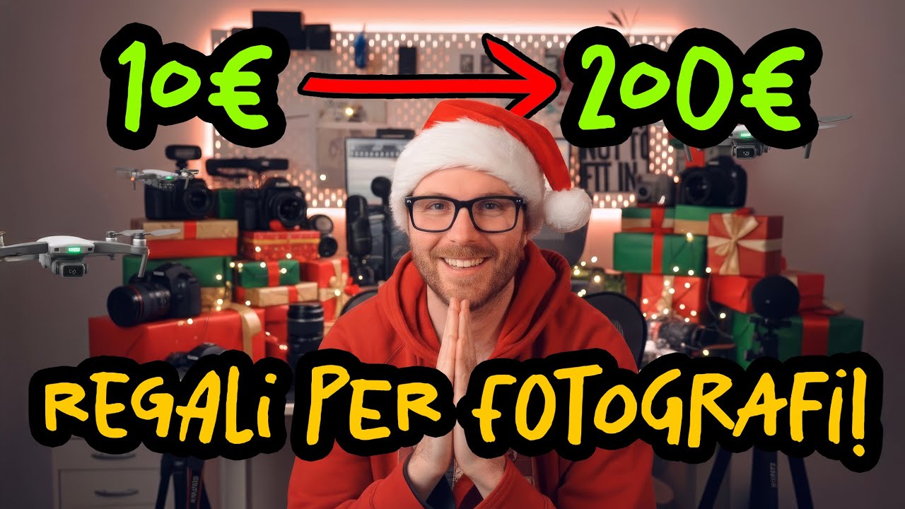 MIGLIORI REGALI UTILI PER FOTOGRAFI E VIDEOMAKER!  [DA 10€ A 200€]