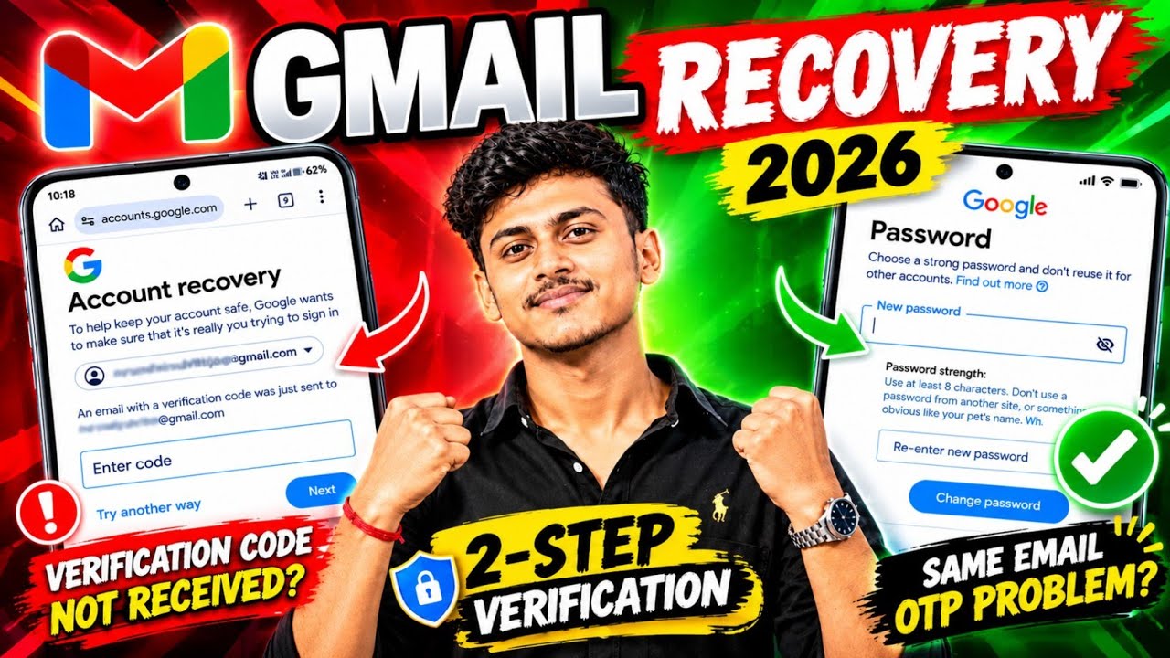 Forgot Gmail Password | Same Email OTP & 2-Step Verification Issues | Gmail Account Recovery