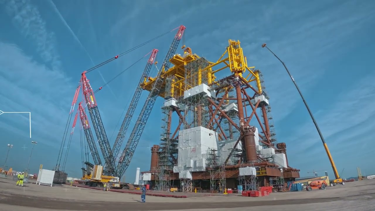 Final assembly milestone for OSS Jasmund jacket reached in Vlissingen