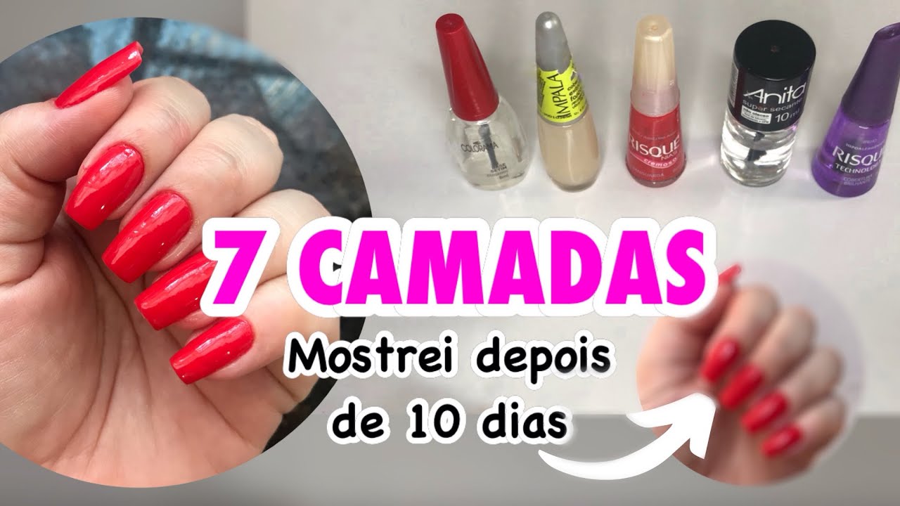 Testei as 7 camadas da Unha Bonita e mostrei depois de 10 dias