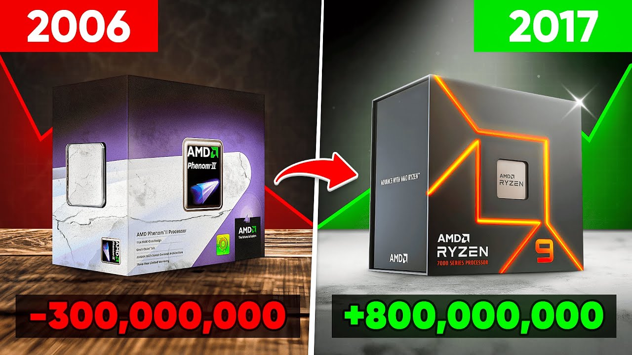 Cómo AMD Resurgió de sus Cenizas y Superó a Intel
