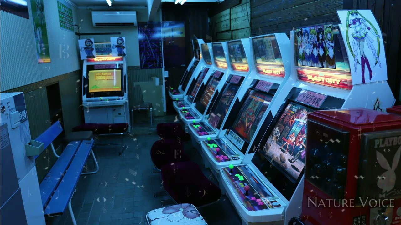 平成初期のゲームセンターBGM 環境音 3時間 | 勉強・集中・作業用サウンド