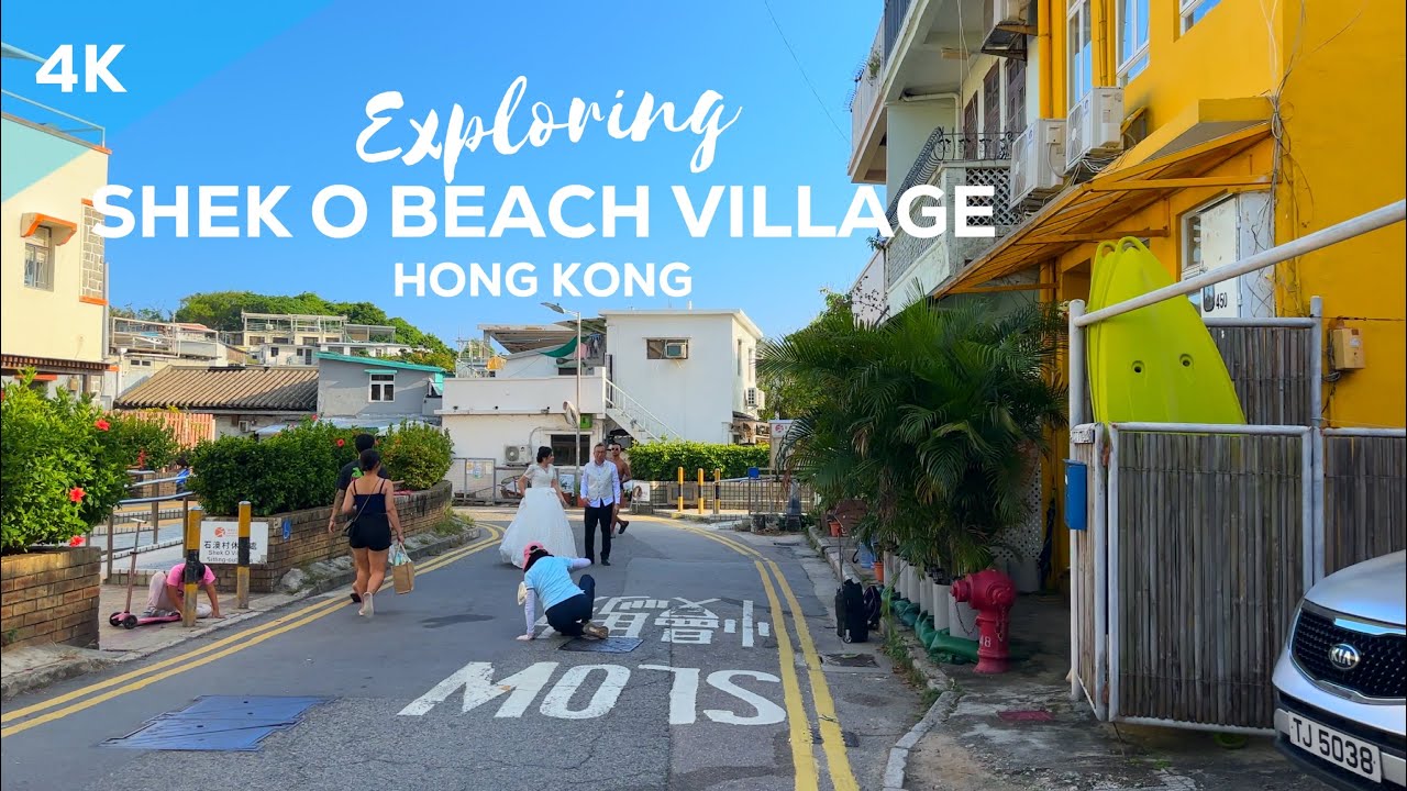 Exploring Shek O Beach Village in Hong Kong (4K)