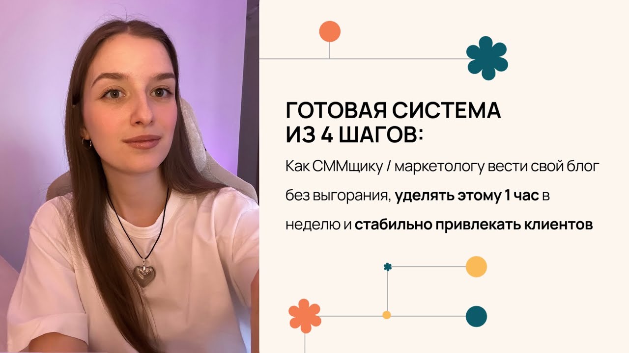 Как SMM и маркетологу вести блог и привлекать клиентов без выгорания | СИСТЕМА ИЗ 4 ШАГОВ