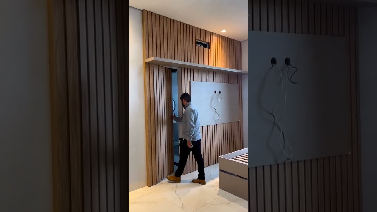 Puertas secretas en el hogar 😎🤔 #closet #tv #interiorismo #renodelacion #hogar #idea