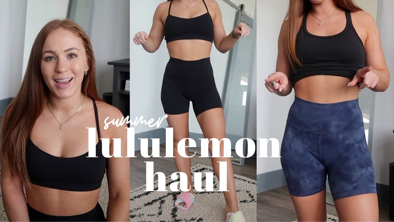SUMMER LULULEMON HAUL + TRY ON | fav bike shorts 2020