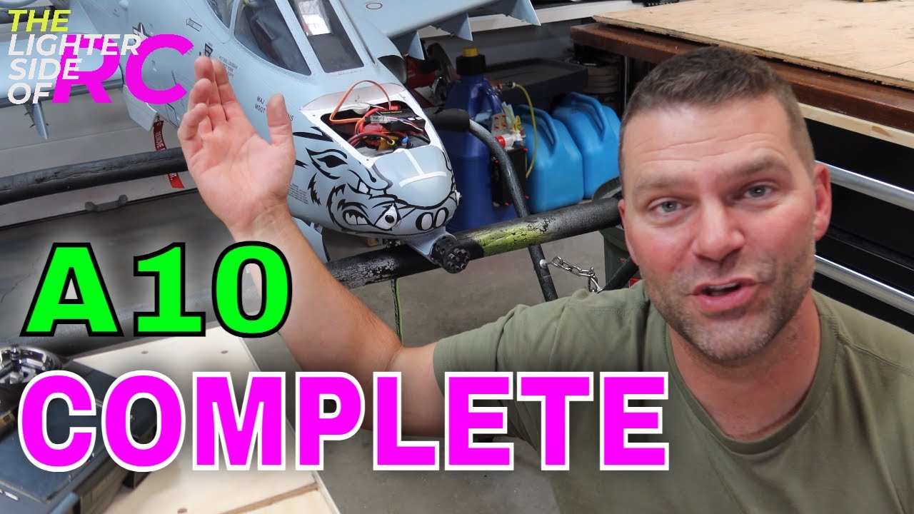 GIANT A-10 Complete - Cockpit Install, Engine Runs, CofG, Gremlins A10