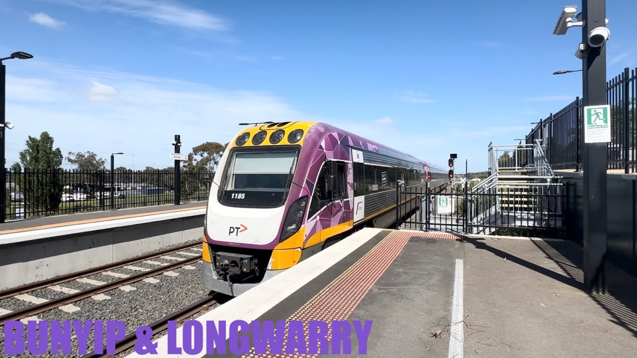 Trains at the new bunyip & LONGWARRY stations