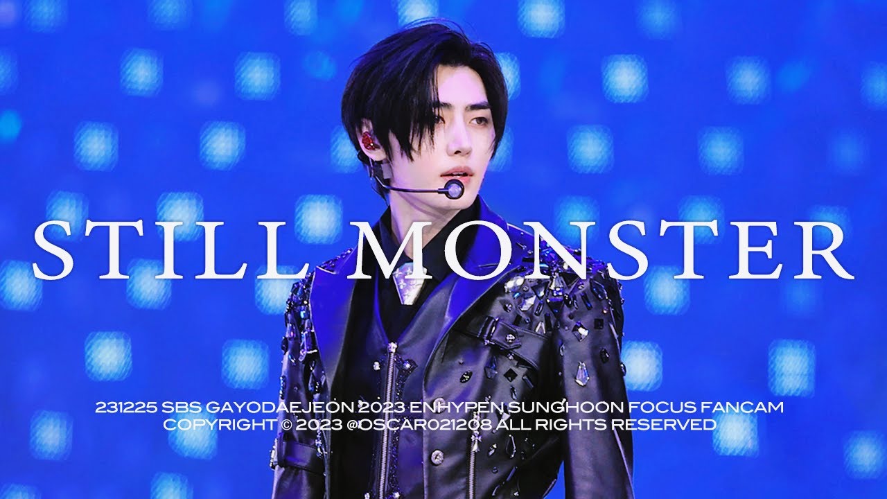 [4K] 231225 SBS 가요대전 INTRO + Still Monster 엔하이픈 성훈 직캠 | SBS GAYODAEJEON ENHYPEN