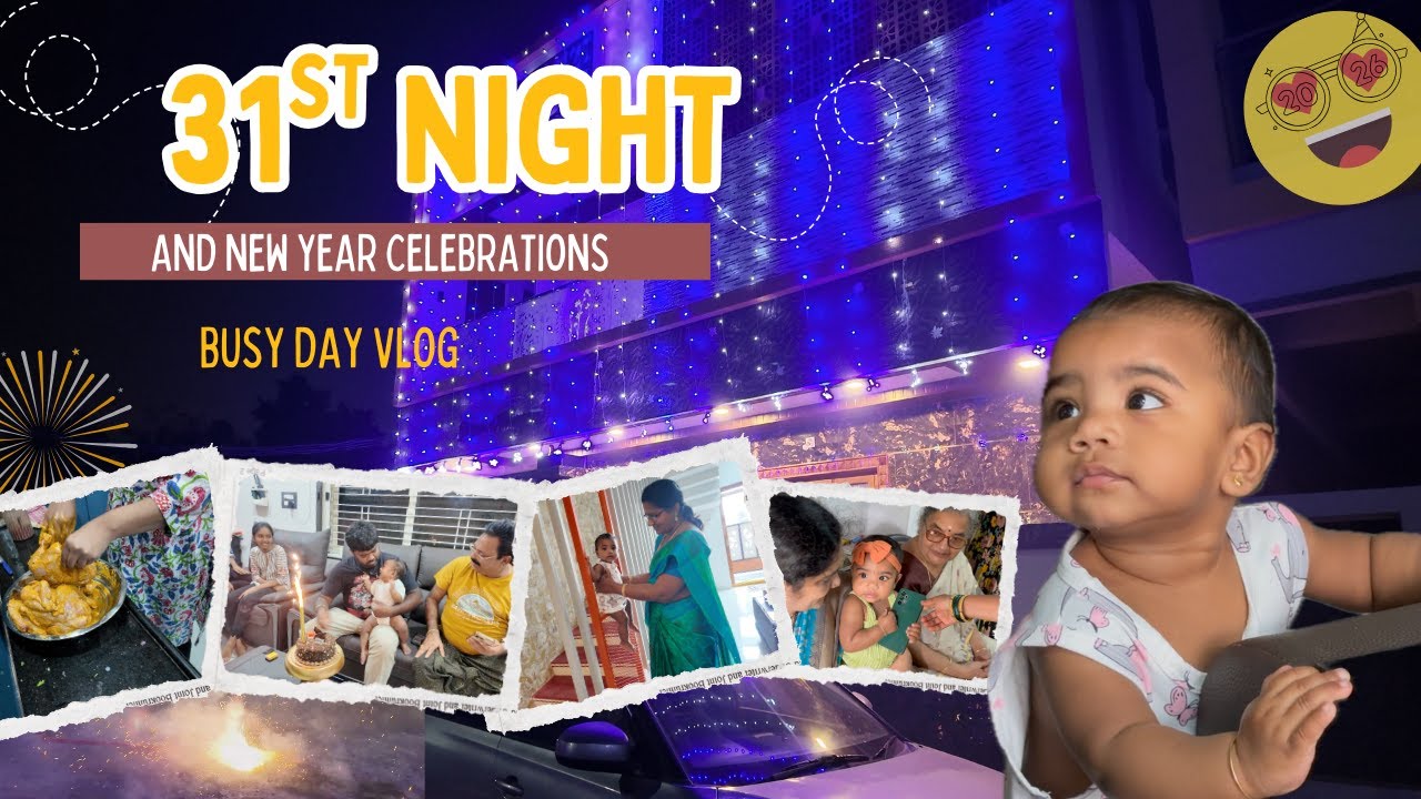 Vlog || 31st night celebrations || Cooking chicken || Busy Day vlog || New Year 2026 #vlog#trending
