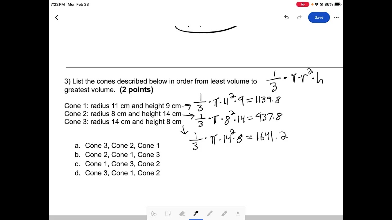 Volume of Cylinders, Cones, and Pyramids Quiz Video