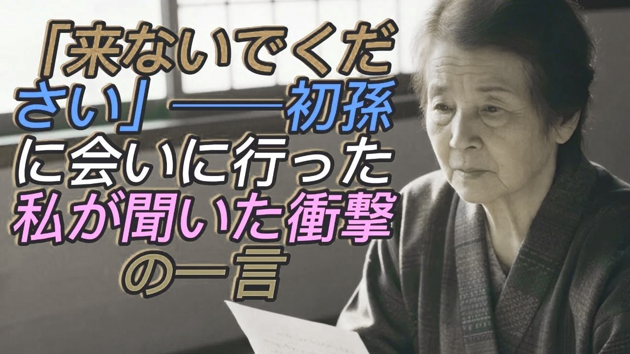 初孫に会いに訪ねた5分後──嫁が私に放った“たった一言”で、心が凍りついた日【60代以上の方へ】