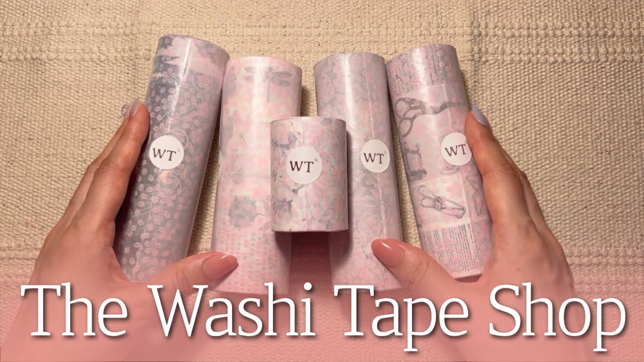 sub) The Washi Tape Shop 마스킹 테이프만으로 다이어리 꾸미기 | 협찬 | 문구하울 | vintage Stationery haul | 빈티지 다꾸 ASMR