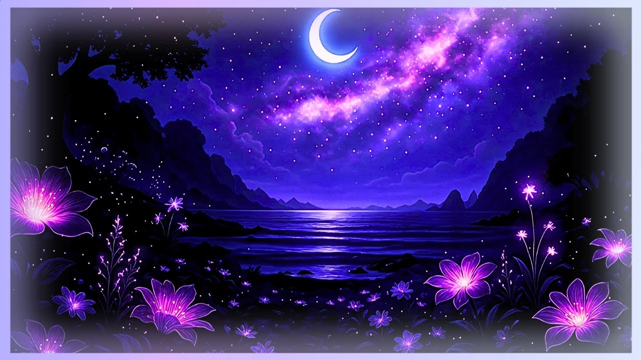 Starlight Cove 🌙 | Coastal Night Ambience for Relaxation & Focus