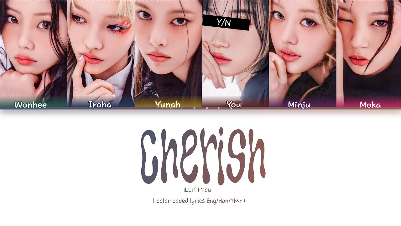 Illit+ you as member |Cherish (My Love) (내 사랑을 소중히 간직해 )[karaoke 6 member version]