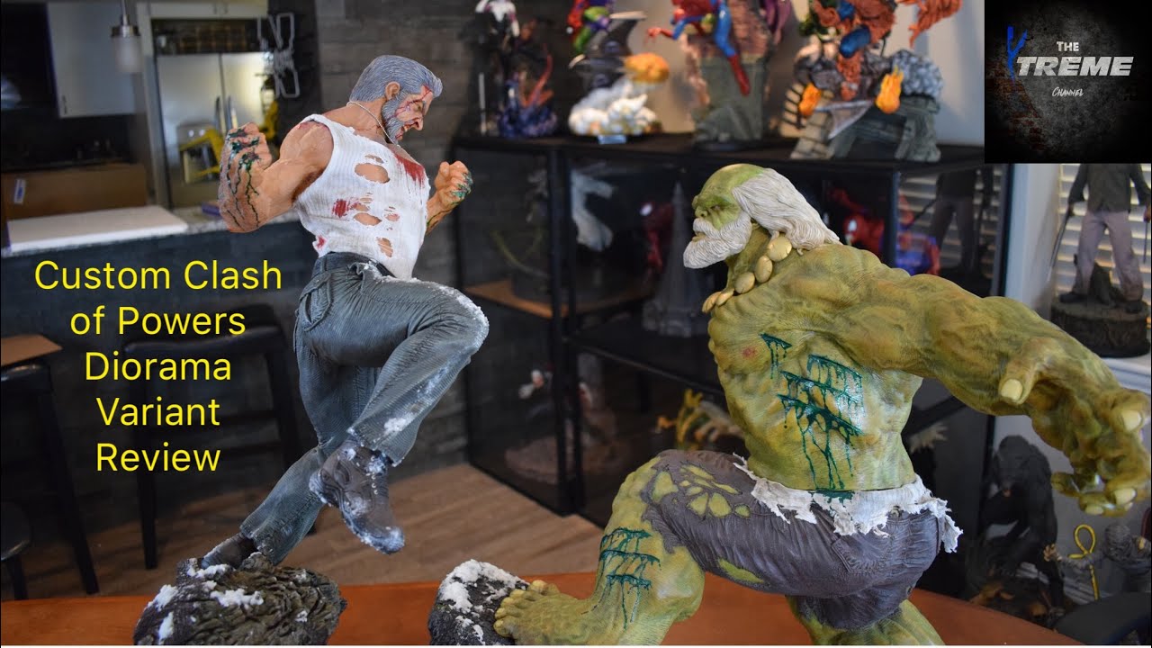 Custom Clash of Powers (Old Man Logan Vs. Maestro) Diorama Variant Review
