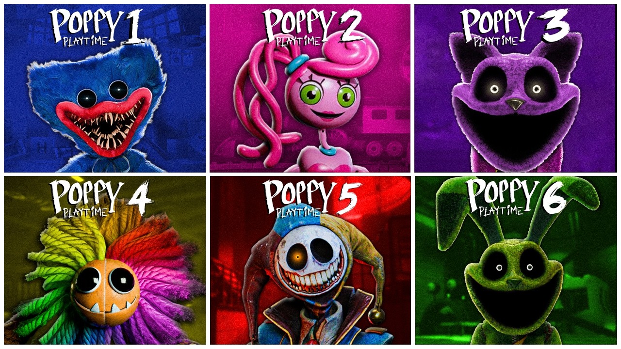 Poppy Playtime: Chapter 1, 2, 3, 4, 5 & 6 Mobile Full Gameplay Walkthrough & Ending | Poppy 5 Mobile