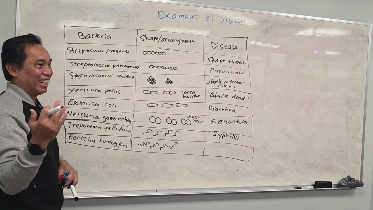 BIO 154 Principles of Biology II:  Example of some bacterial diseases and History of Microbiology 