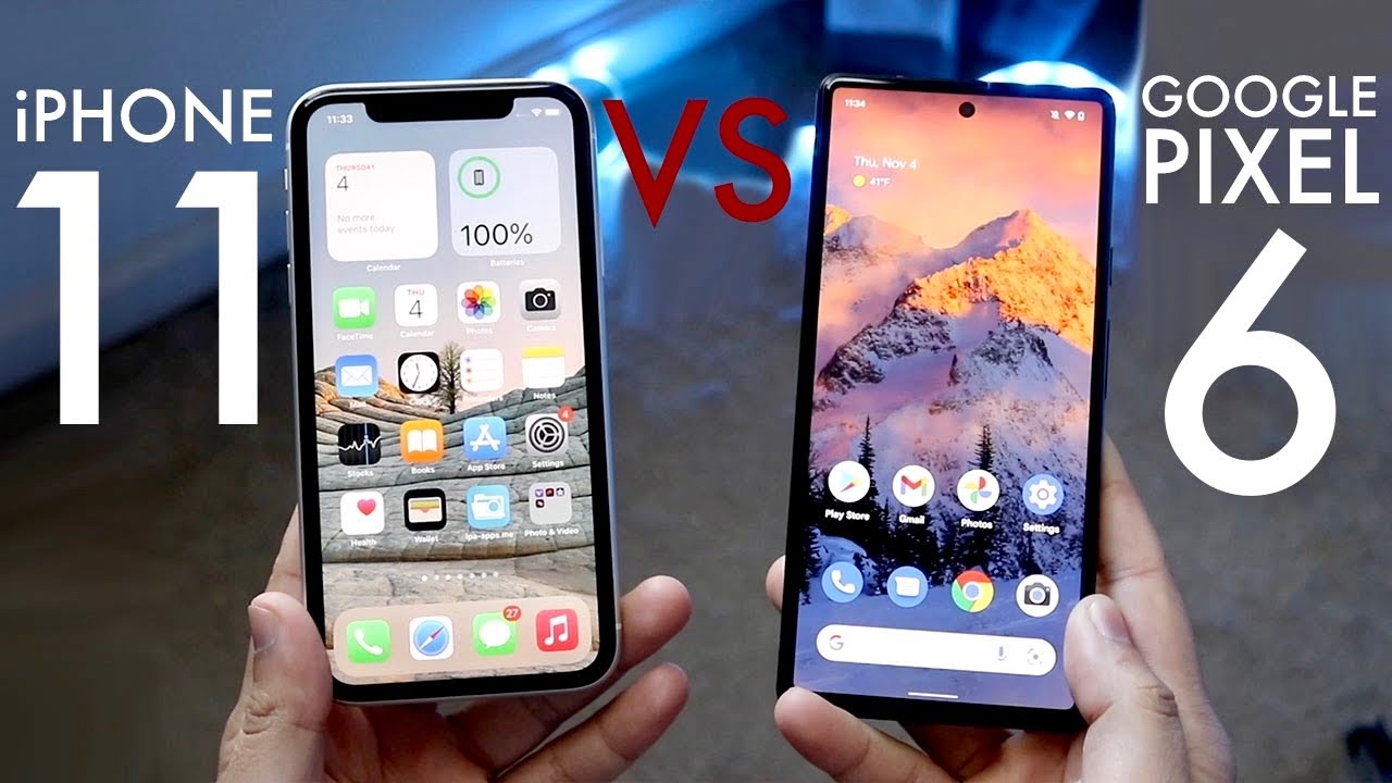 Google Pixel 6 против iPhone 11! (Сравнение) (Обзор)