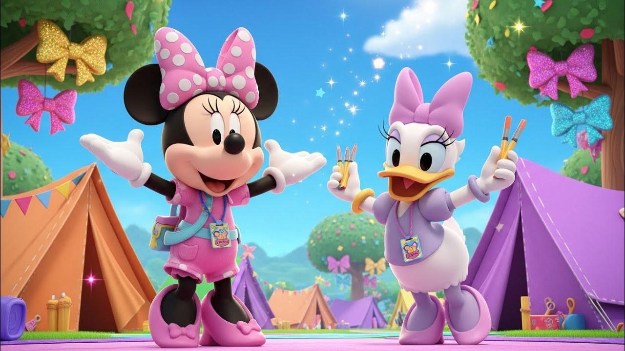 Minnie & Daisy’s Bow-Tastic Camp Adventure! 🎀🌲 | Fun Summer Toons