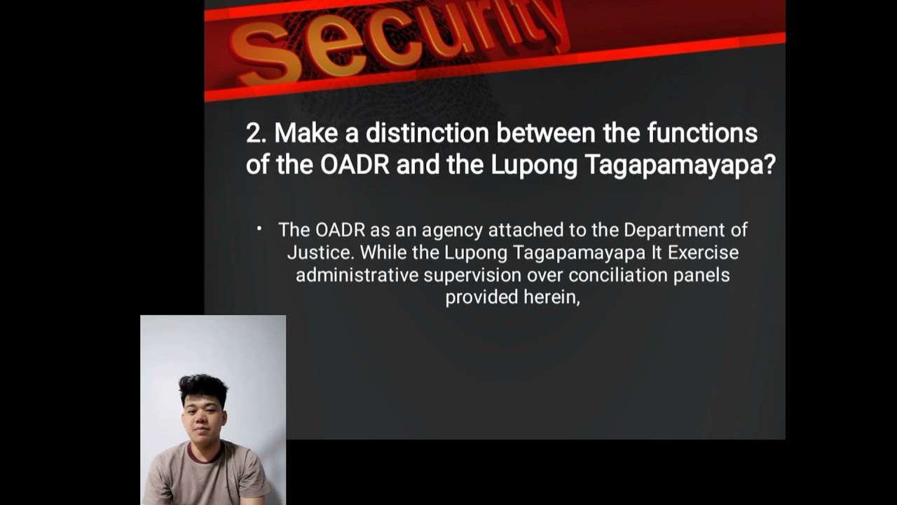 Amicable Settlement at the Baranggay Level