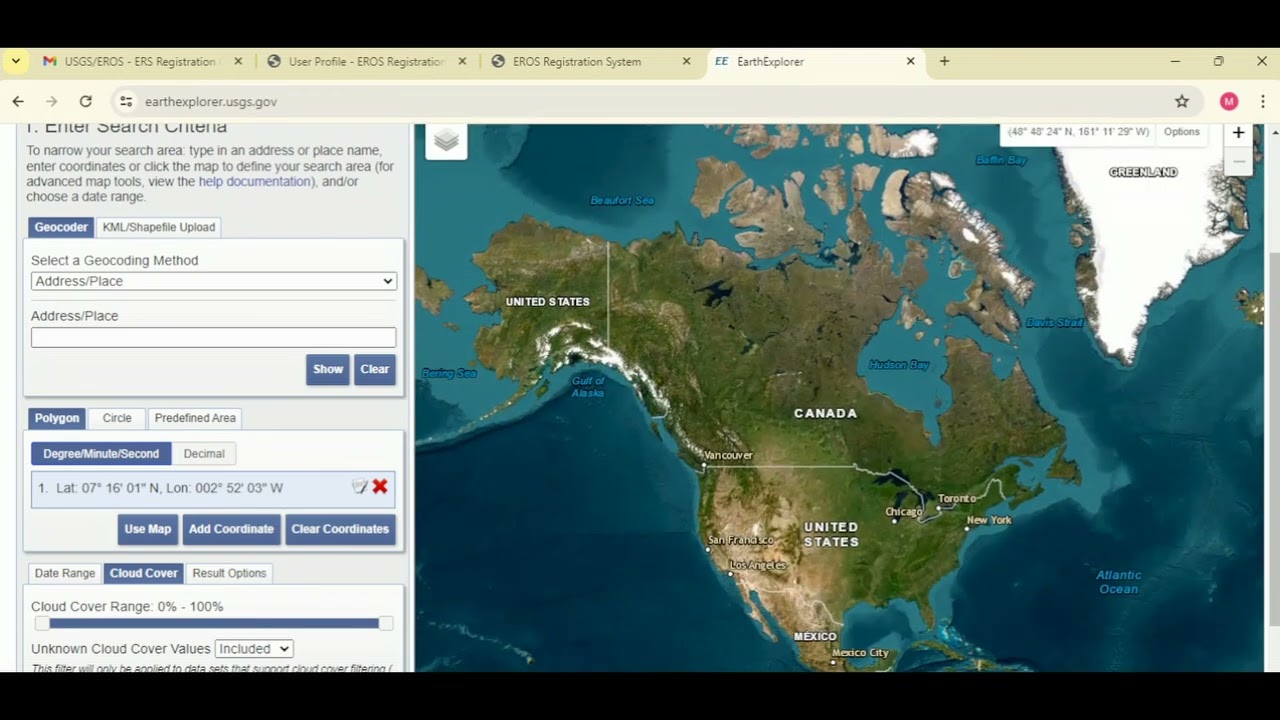 How to download data from USGS Earth Explorer