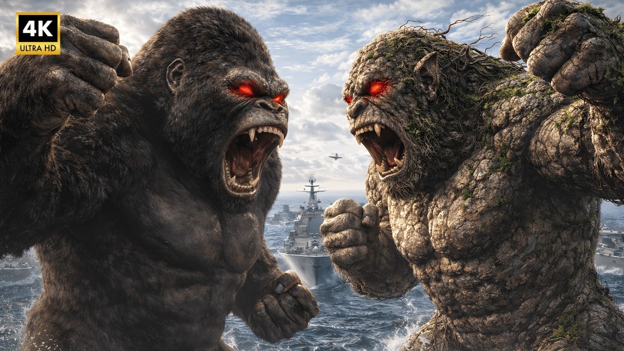 King Kong vs. Giant Stone Troll: The Monster Clash That Shook The Mountains| King Kong Movie