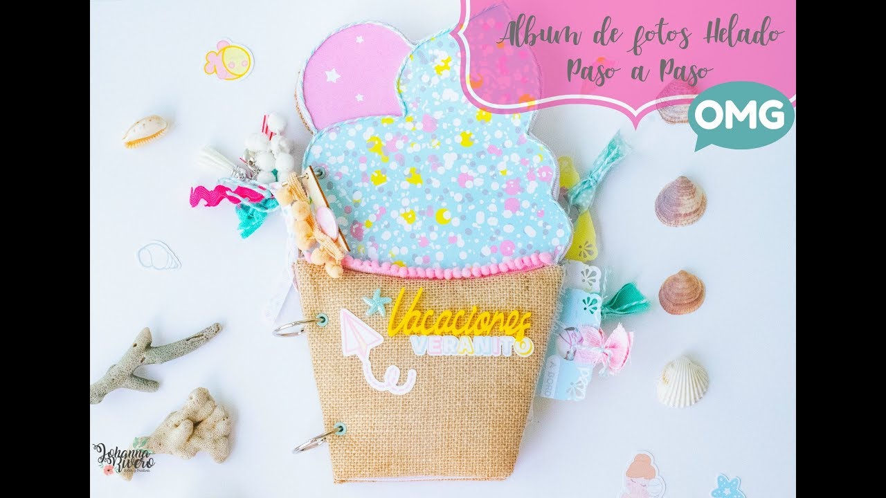 Como hacer ALBUM de fotos HELADO, forma, estructura y decoración