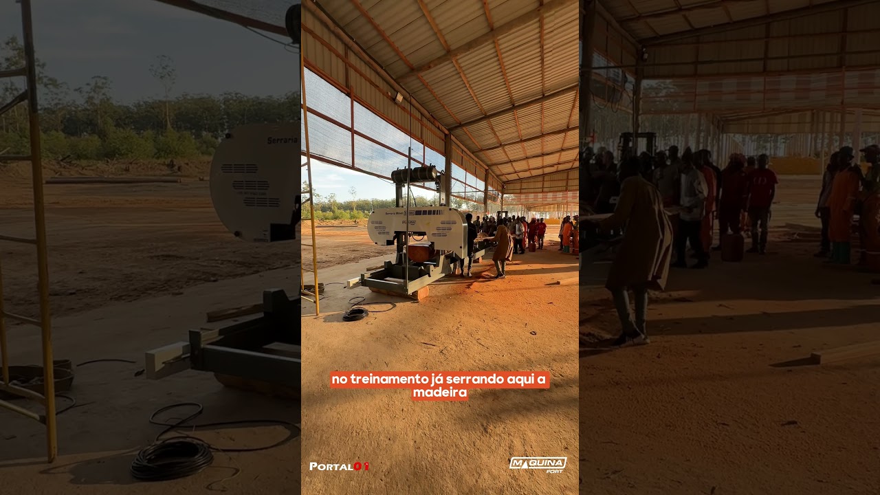Viagem EP08 - Treinamento e uso pr&aacute;tico das Serrarias M&oacute;veis SMM4 #africa #angola #serraria