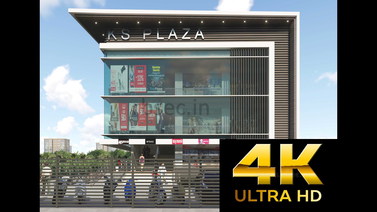 Commercial Building Modern architectural Design, 3d walkthrough