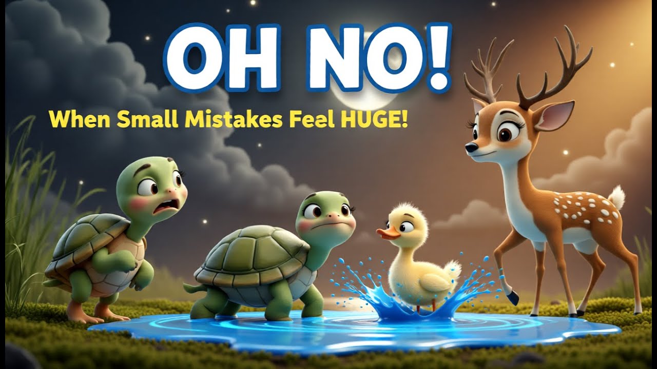 A Tiny Lie and a Big Lesson 🐢  Moral Bedtime Story for Kids