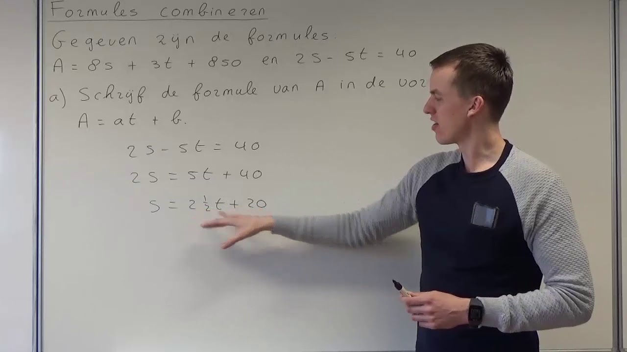 Formules combineren (VWO wiskunde A/C)