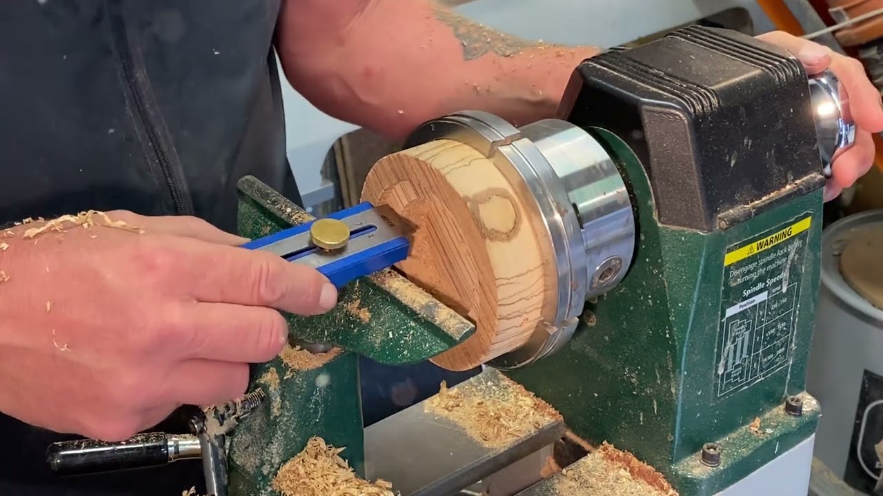 Woodturning a clock using my Carbide Chisels