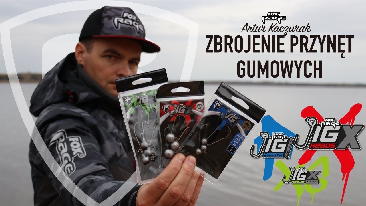 *** Fox RAGE TV Polska *** ZBROJENIE PRZYNĘT GUMOWYCH - RAGE Jig HEADS