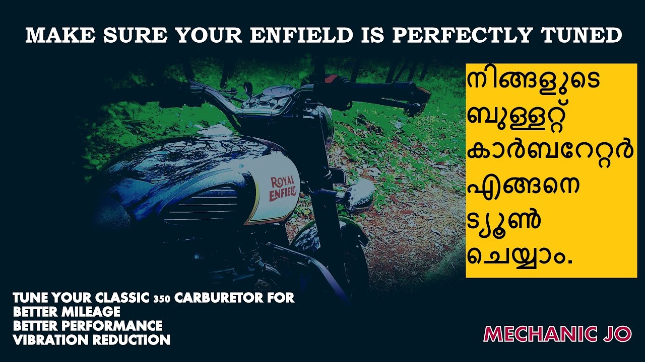 ROYAL ENFIELD CLASSIC 350 CARBURETOR TUNING FOR VIBRATION REDUCTION AND MILEAGE