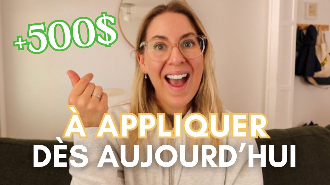 COMMENT ÉCONOMISER 500$ PAR MOIS SANS SE PRIVER