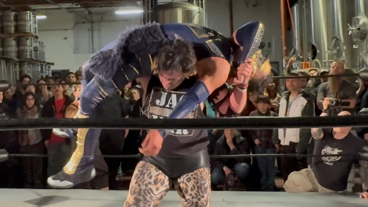 Jaguar Montoya vs El Chupacabra Indy Wrestling! UGWA San Jose Ca 02/21/2026