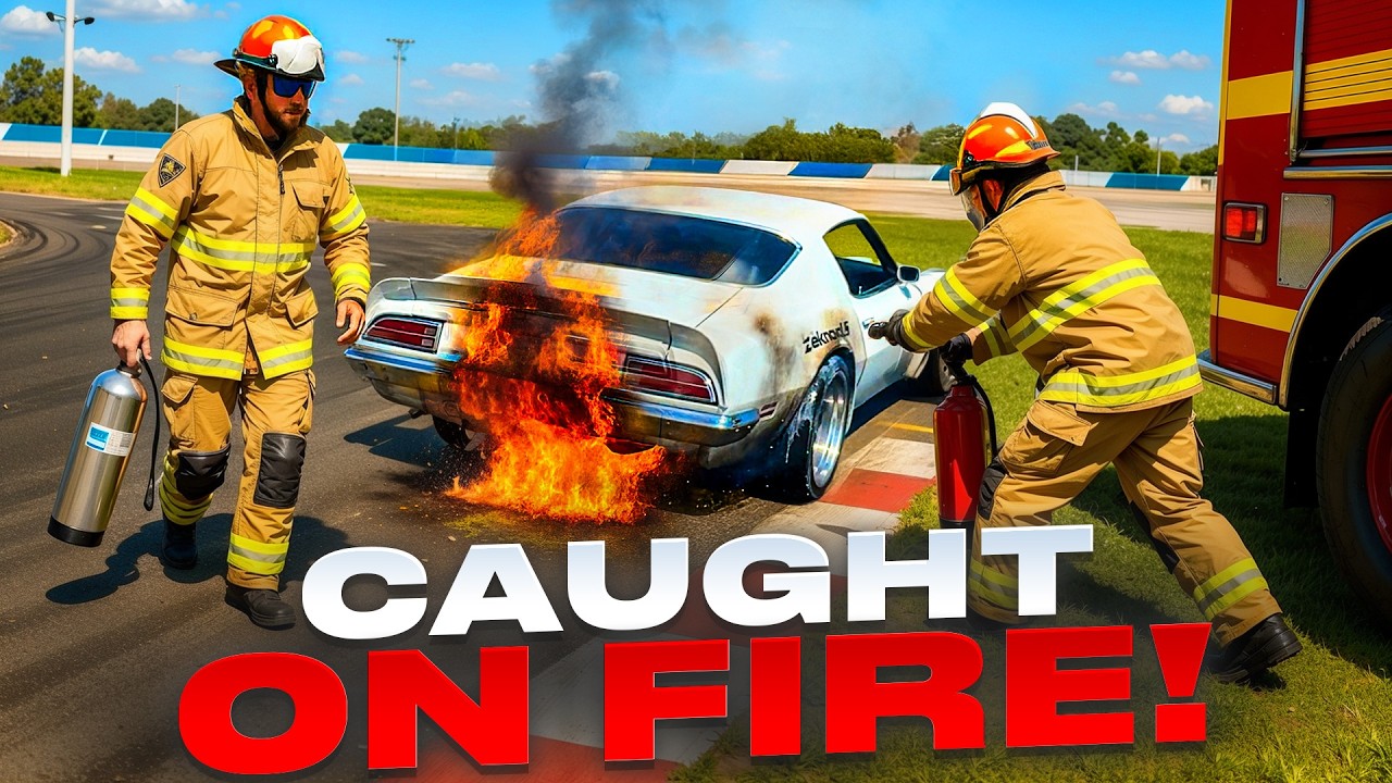 We went drifting at the FREEDOM FACTORY and caught TWO CARS ON FIRE…