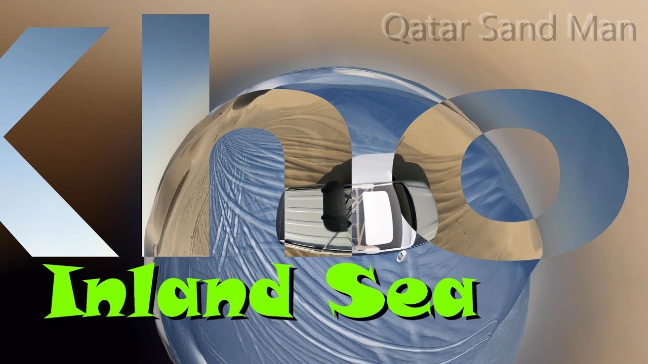 #GoProMax, #tinyplanet video of a drive at Khor Al #Udeid.